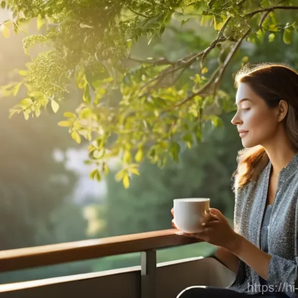 임상심리사 실무에서의 스트레스 관리 - **Prompt 1: Mindful Morning Recharge**
    "A tranquil image of a female therapist in her late 30s, ...