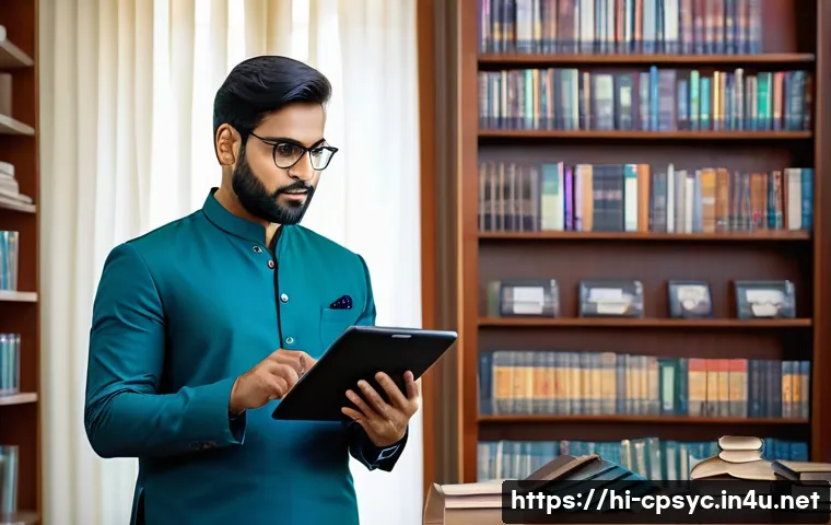 임상심리사로 경력을 시작하는 신입 가이드 - A professional clinical psychologist in an Indian academic setting, wearing smart formal attire with...